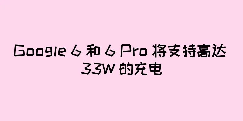 Google 6 和 6 Pro 将支持高达 33W 的充电