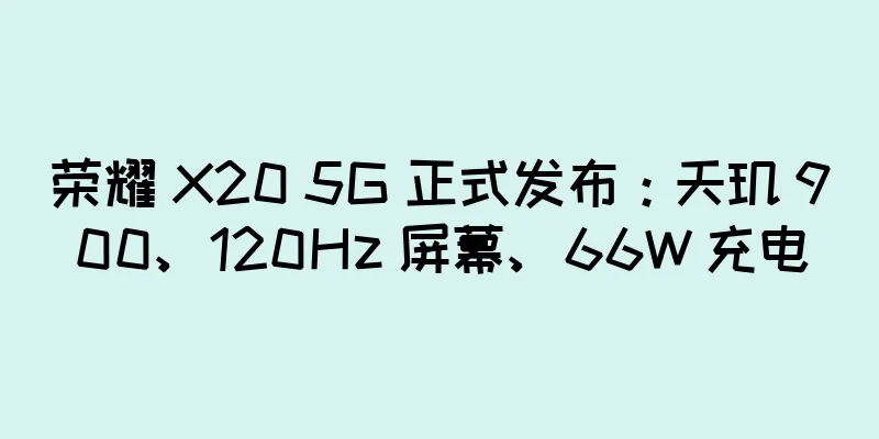 荣耀 X20 5G 正式发布：天玑 900、120Hz 屏幕、66W 充电