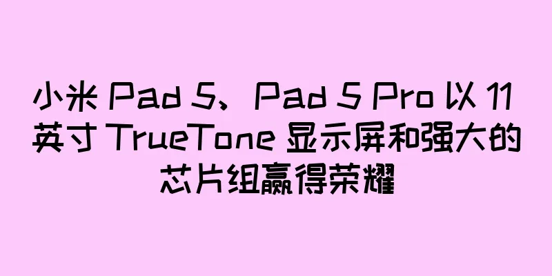 小米 Pad 5、Pad 5 Pro 以 11 英寸 TrueTone 显示屏和强大的芯片组赢得荣耀