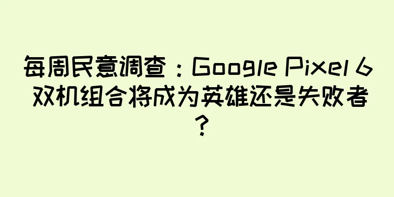 每周民意调查：Google Pixel 6 双机组合将成为英雄还是失败者？