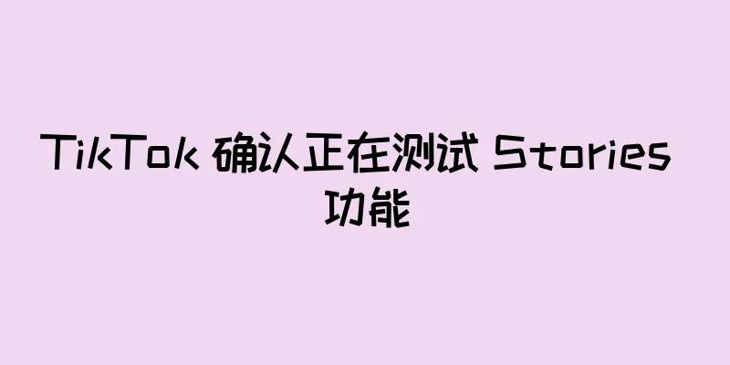 TikTok 确认正在测试 Stories 功能