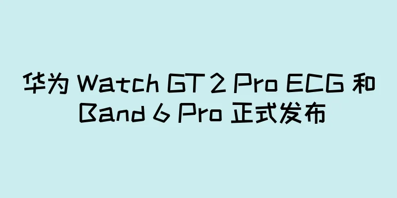 华为 Watch GT 2 Pro ECG 和 Band 6 Pro 正式发布