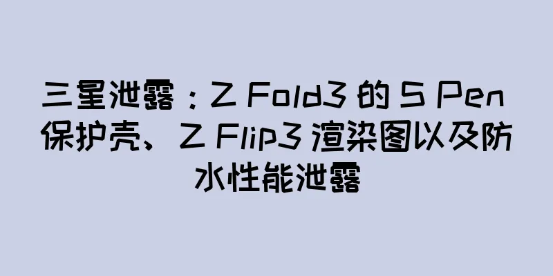 三星泄露：Z Fold3 的 S Pen 保护壳、Z Flip3 渲染图以及防水性能泄露