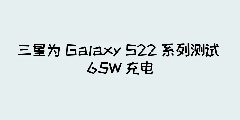 三星为 Galaxy S22 系列测试 65W 充电