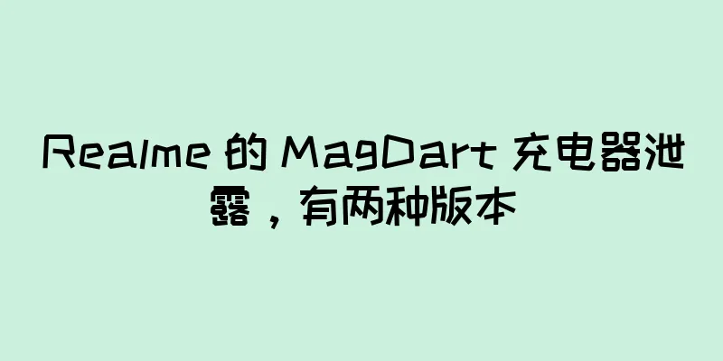 Realme 的 MagDart 充电器泄露，有两种版本