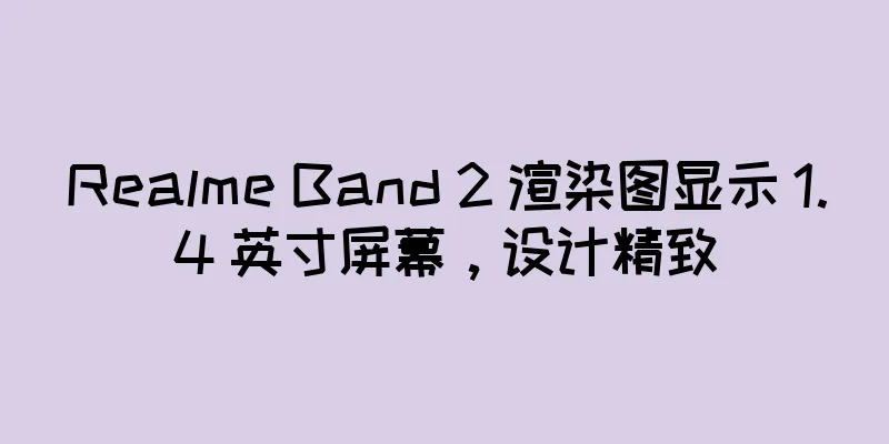 Realme Band 2 渲染图显示 1.4 英寸屏幕，设计精致