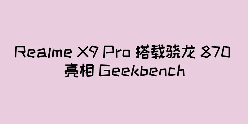 Realme X9 Pro 搭载骁龙 870 亮相 Geekbench