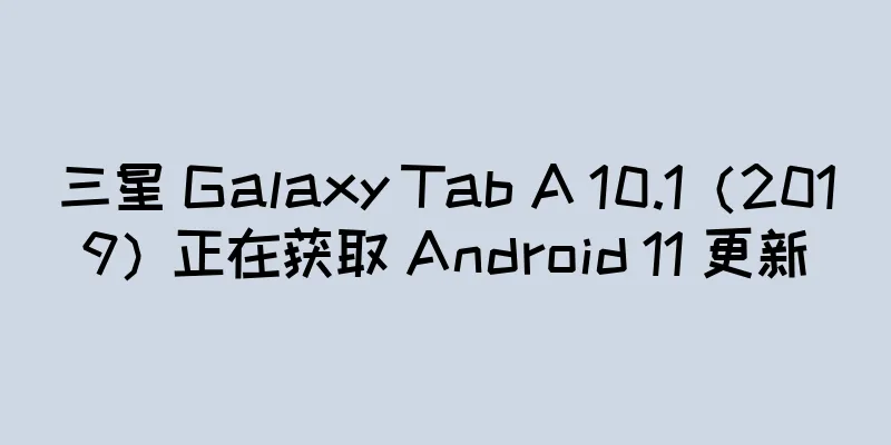 三星 Galaxy Tab A 10.1（2019）正在获取 Android 11 更新