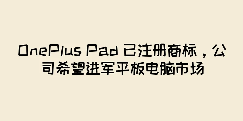 OnePlus Pad 已注册商标，公司希望进军平板电脑市场