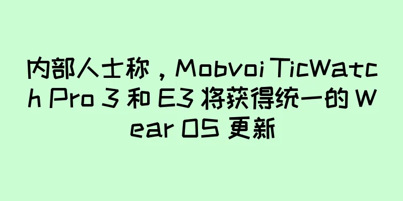 内部人士称，Mobvoi TicWatch Pro 3 和 E3 将获得统一的 Wear OS 更新