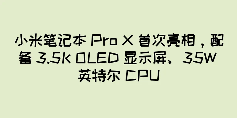 小米笔记本 Pro X 首次亮相，配备 3.5K OLED 显示屏、35W 英特尔 CPU