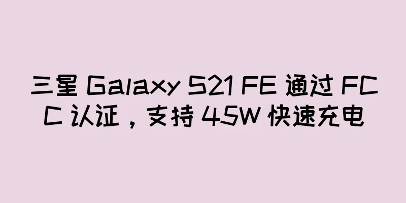 三星 Galaxy S21 FE 通过 FCC 认证，支持 45W 快速充电