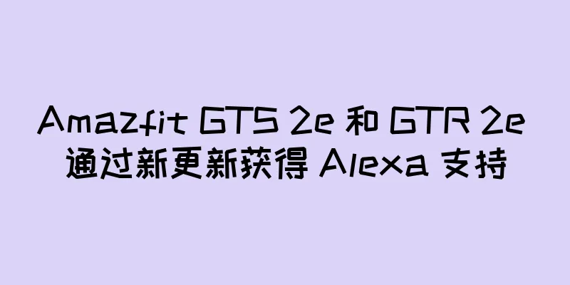 Amazfit GTS 2e 和 GTR 2e 通过新更新获得 Alexa 支持