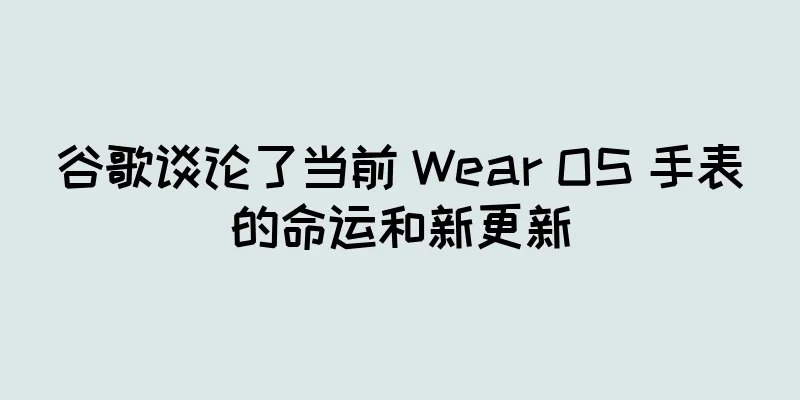 谷歌谈论了当前 Wear OS 手表的命运和新更新