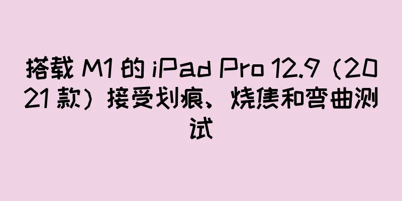 搭载 M1 的 iPad Pro 12.9（2021 款）接受划痕、烧焦和弯曲测试