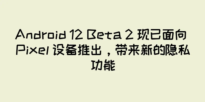 Android 12 Beta 2 现已面向 Pixel 设备推出，带来新的隐私功能