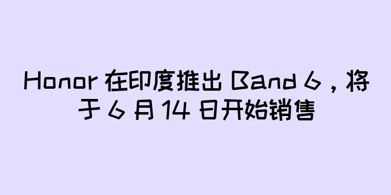 Honor 在印度推出 Band 6，将于 6 月 14 日开始销售