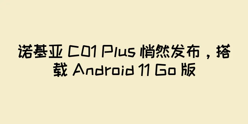 诺基亚 C01 Plus 悄然发布，搭载 Android 11 Go 版