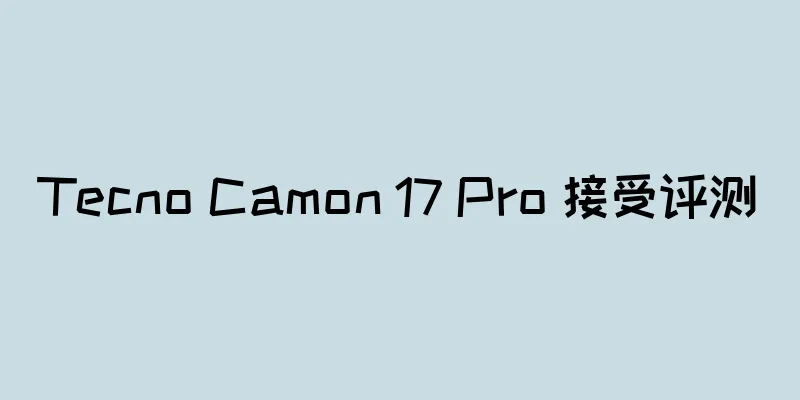 Tecno Camon 17 Pro 接受评测