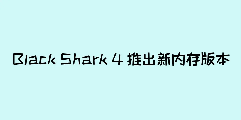 Black Shark 4 推出新内存版本
