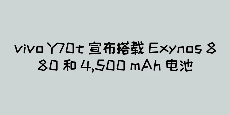vivo Y70t 宣布搭载 Exynos 880 和 4,500 mAh 电池