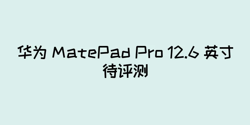 华为 MatePad Pro 12.6 英寸待评测