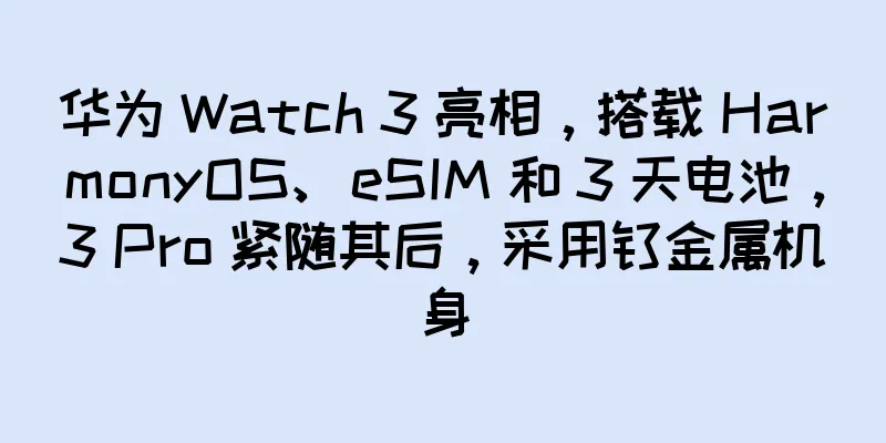 华为 Watch 3 亮相，搭载 HarmonyOS、eSIM 和 3 天电池，3 Pro 紧随其后，采用钛金属机身