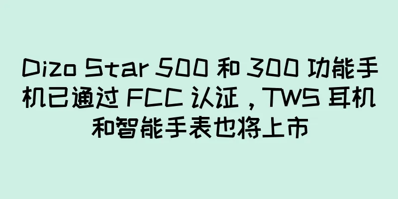Dizo Star 500 和 300 功能手机已通过 FCC 认证，TWS 耳机和智能手表也将上市