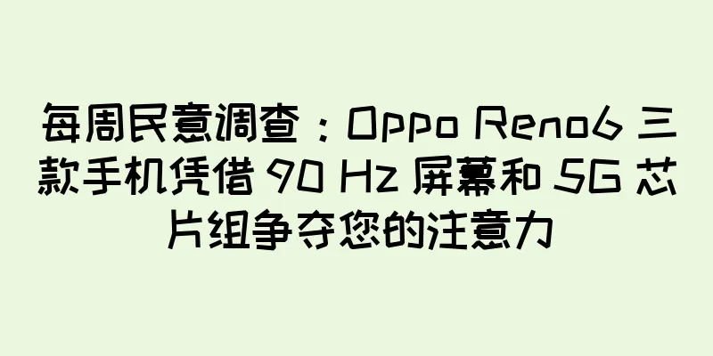 每周民意调查：Oppo Reno6 三款手机凭借 90 Hz 屏幕和 5G 芯片组争夺您的注意力
