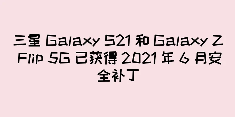 三星 Galaxy S21 和 Galaxy Z Flip 5G 已获得 2021 年 6 月安全补丁