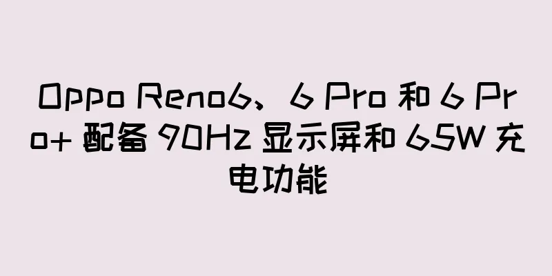 Oppo Reno6、6 Pro 和 6 Pro+ 配备 90Hz 显示屏和 65W 充电功能