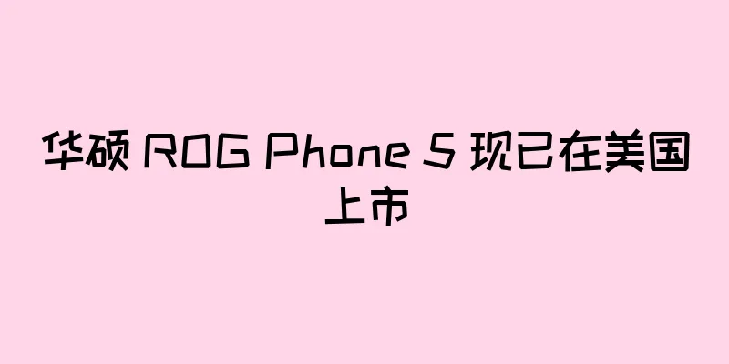 华硕 ROG Phone 5 现已在美国上市