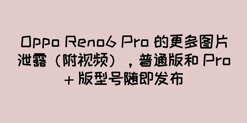 Oppo Reno6 Pro 的更多图片泄露（附视频），普通版和 Pro+ 版型号随即发布