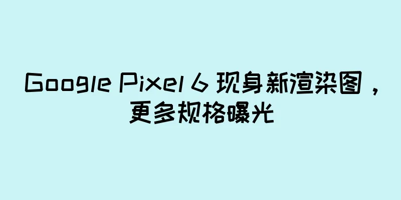 Google Pixel 6 现身新渲染图，更多规格曝光
