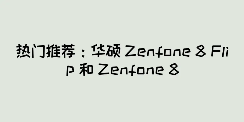 热门推荐：华硕 Zenfone 8 Flip 和 Zenfone 8