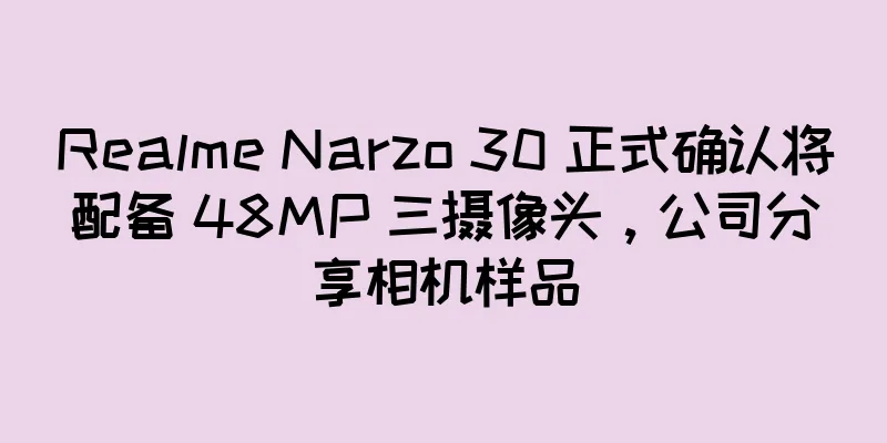 Realme Narzo 30 正式确认将配备 48MP 三摄像头，公司分享相机样品