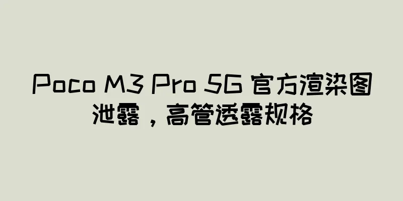 Poco M3 Pro 5G 官方渲染图泄露，高管透露规格