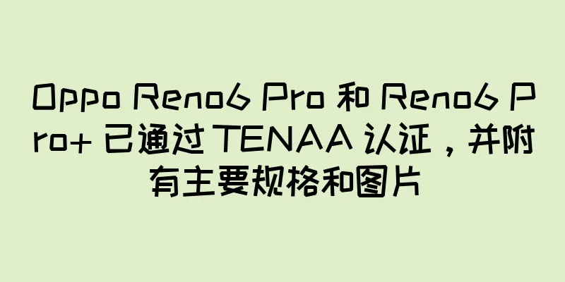 Oppo Reno6 Pro 和 Reno6 Pro+ 已通过 TENAA 认证，并附有主要规格和图片
