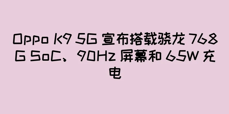 Oppo K9 5G 宣布搭载骁龙 768G SoC、90Hz 屏幕和 65W 充电
