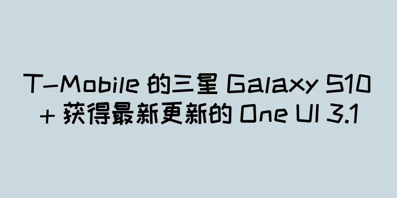 T-Mobile 的三星 Galaxy S10+ 获得最新更新的 One UI 3.1