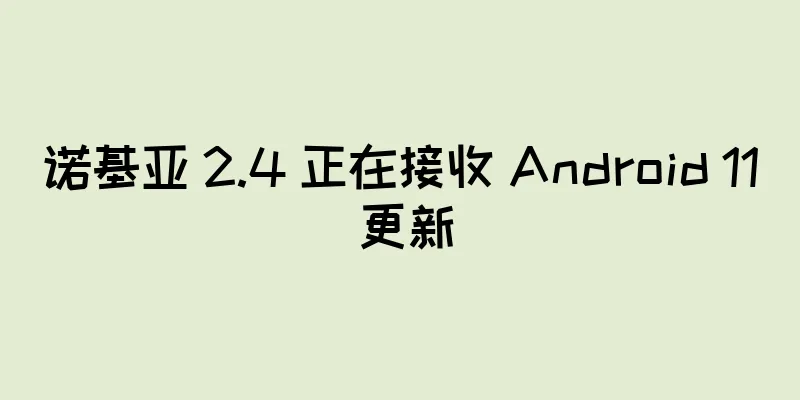 诺基亚 2.4 正在接收 Android 11 更新