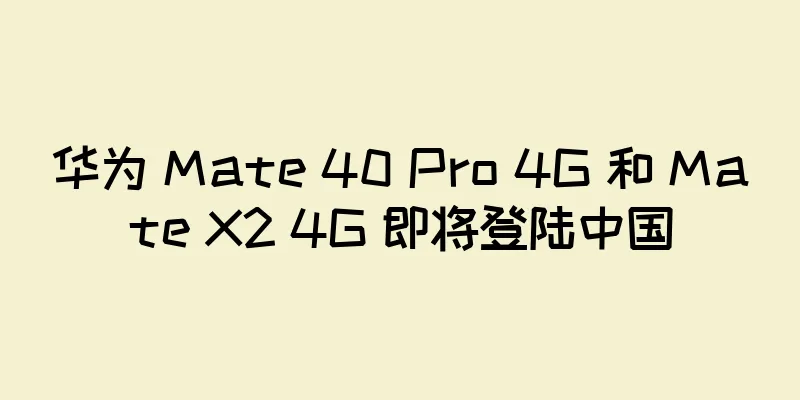 华为 Mate 40 Pro 4G 和 Mate X2 4G 即将登陆中国
