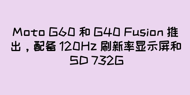 Moto G60 和 G40 Fusion 推出，配备 120Hz 刷新率显示屏和 SD 732G