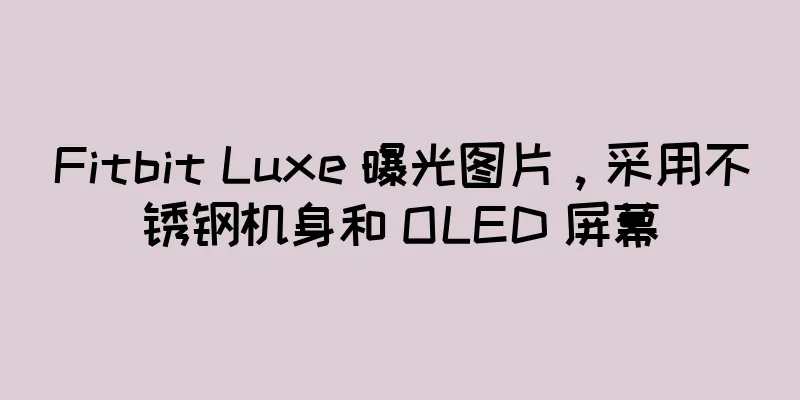 Fitbit Luxe 曝光图片，采用不锈钢机身和 OLED 屏幕