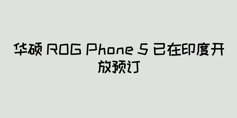 华硕 ROG Phone 5 已在印度开放预订