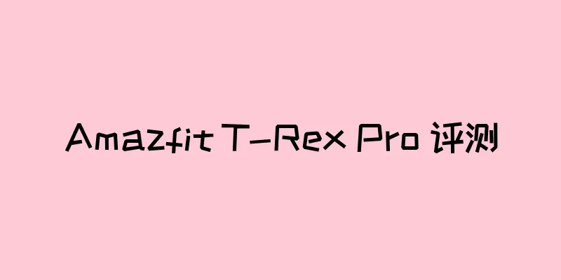 Amazfit T-Rex Pro 评测