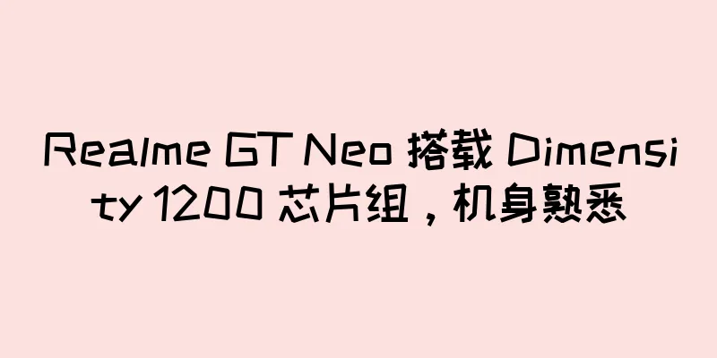 Realme GT Neo 搭载 Dimensity 1200 芯片组，机身熟悉