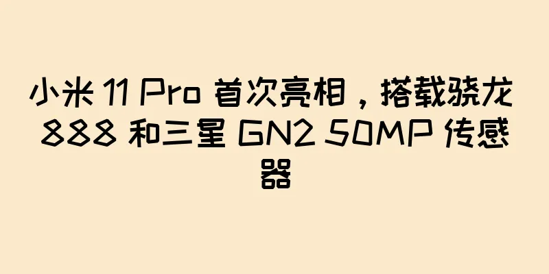 小米 11 Pro 首次亮相，搭载骁龙 888 和三星 GN2 50MP 传感器