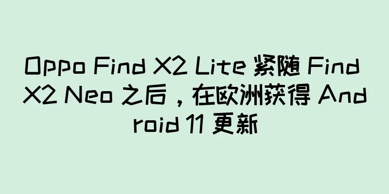 Oppo Find X2 Lite 紧随 Find X2 Neo 之后，在欧洲获得 Android 11 更新