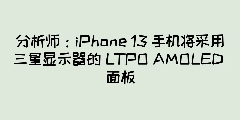 分析师：iPhone 13 手机将采用三星显示器的 LTPO AMOLED 面板